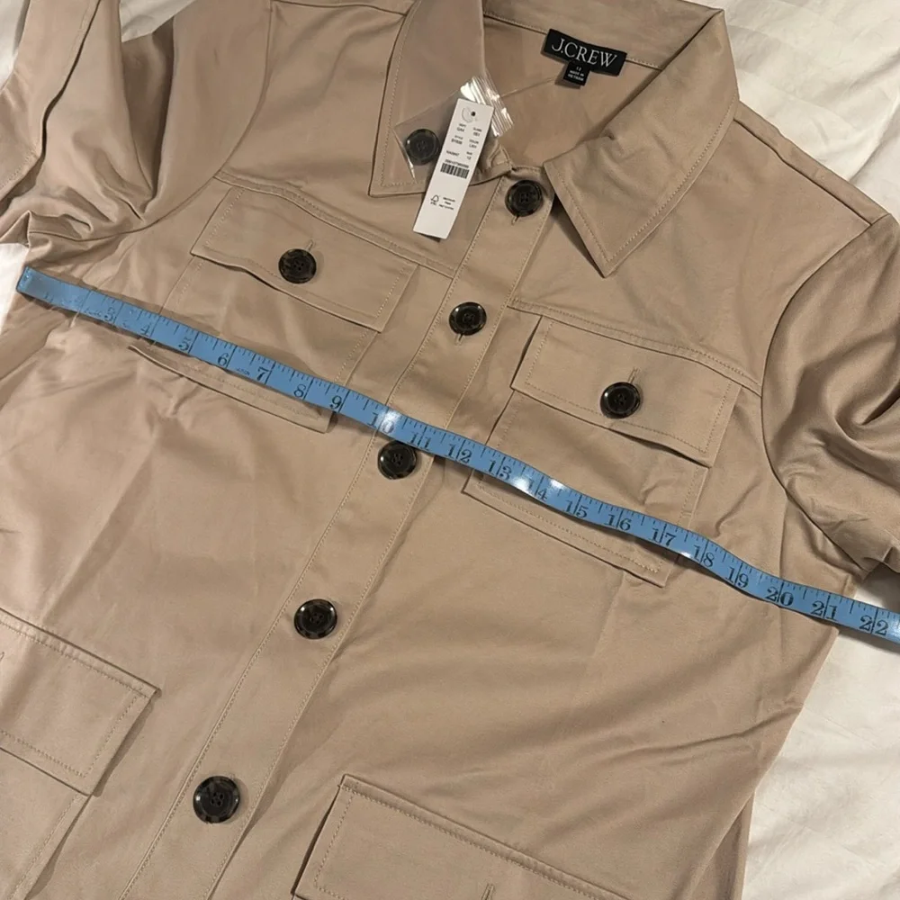 J.Crew Gamine shirtdress in stretch twill BY836